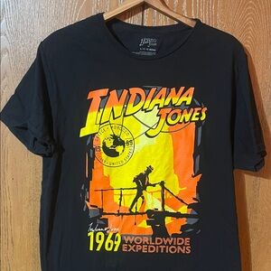 Indiana Jones Black Graphic Tee